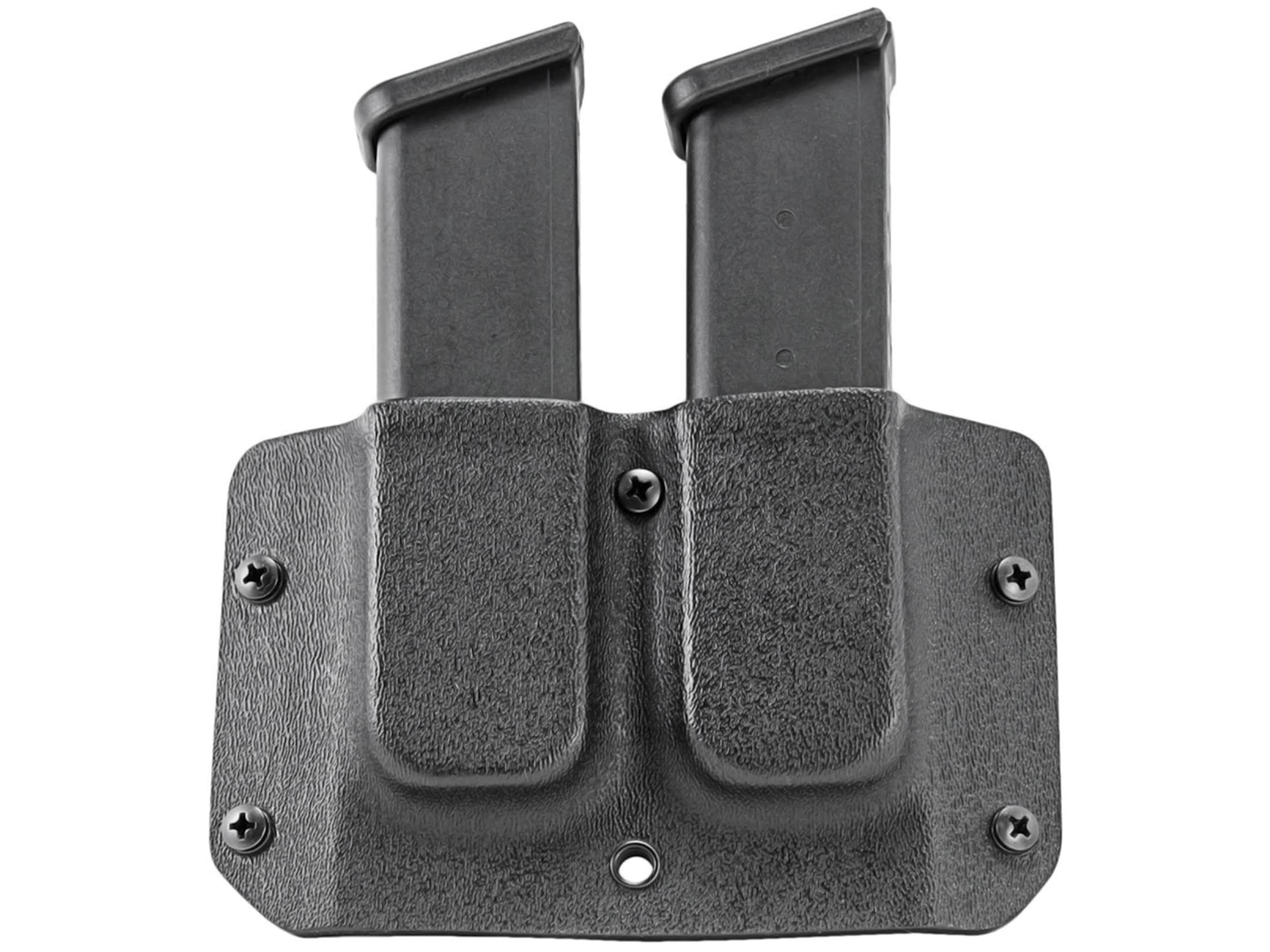  OWB Double Mag Pouch for S&W M&P 9/40, Sig P320, Beretta  92/96, Springfield XD 9/40 & More - USA Made - Signature Double Magazine  Carrier with Tek-Lok Belt Attachment Clip