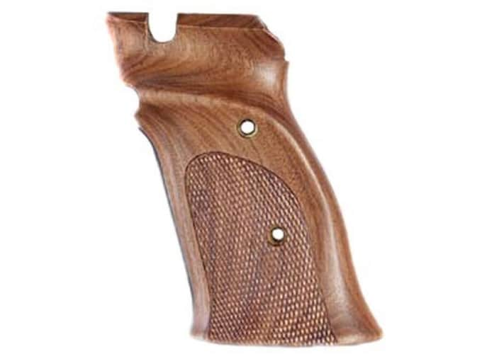 Hogue Fancy Hardwood Grips S&W 41 Right Hand Thumb Rest Checkered