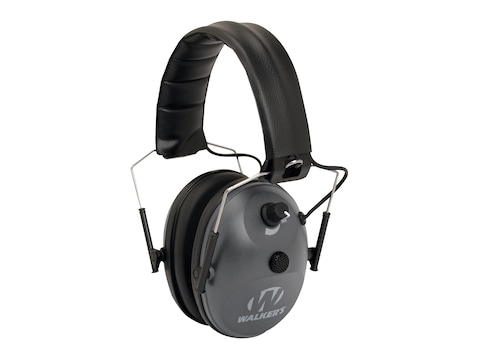 Walker's Single Mic Electronic Earmuff (NRR 22 dB) Black