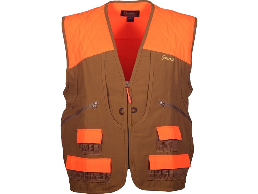 BROWNING PHEASANTS FOREVER STRAP VEST TAN AND BLAZE WITH OUT LOGO 