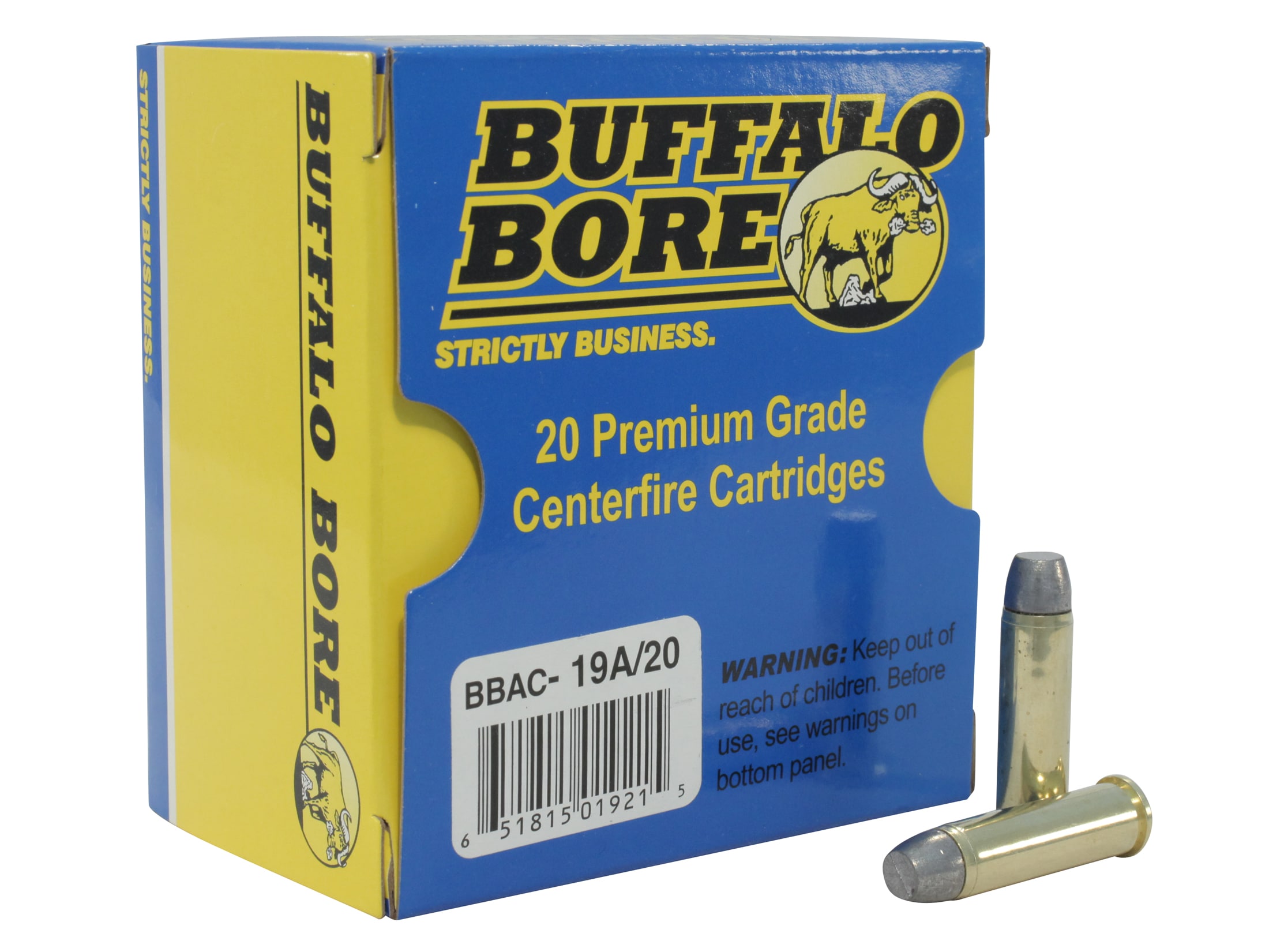 Buffalo Bore Ammo Outdoorsman 357 Mag 180 Grain Lead Flat Nose Gas