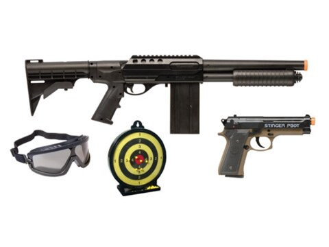Crosman Tactical Recon Airsoft Shotgun Pistol Kit 6mm BB Spring
