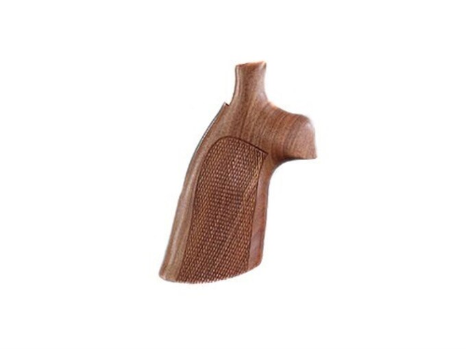 Hogue Fancy Hardwood Grips S&W K, L-Frame Round Butt Checkered