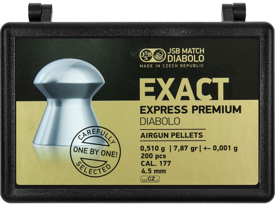 JSB Premium Express Air Gun Pellets 177 Caliber 7.87 Grain Tin of 200