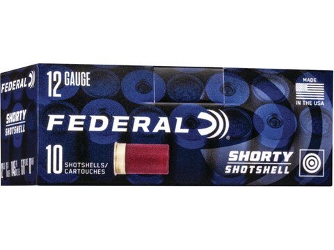 Federal Shorty Shotshell 12 Gauge Ammo 1-3/4" #8 Lead Shot 15/16 oz Case of 100 (10 Boxes of 10)