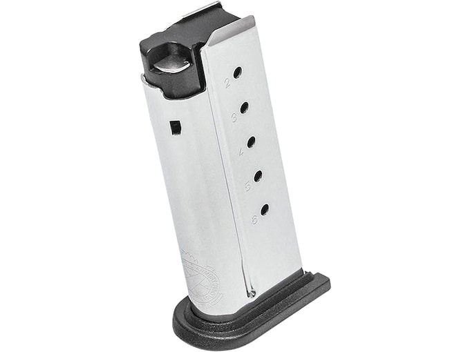 Springfield Armory Magazine Springfield XD-S 40 S&W 6-Round Magazine Flush Stainless Steel