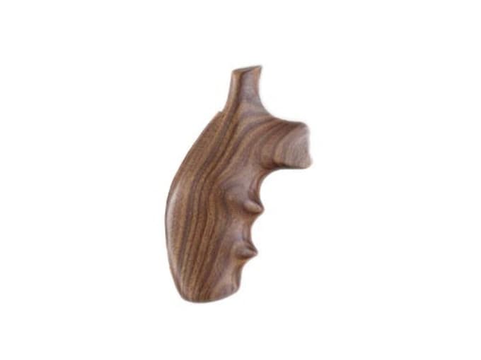 Hogue Fancy Hardwood Grips with Finger Grooves S&W K, L-Frame Round Butt