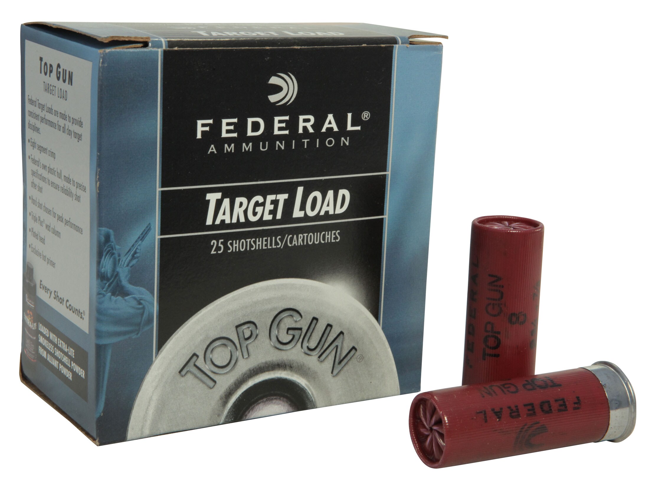 Lot - 100 ROUNDS FEDERAL 12 GAUGE 2 3/4 8 SHOT AMMO