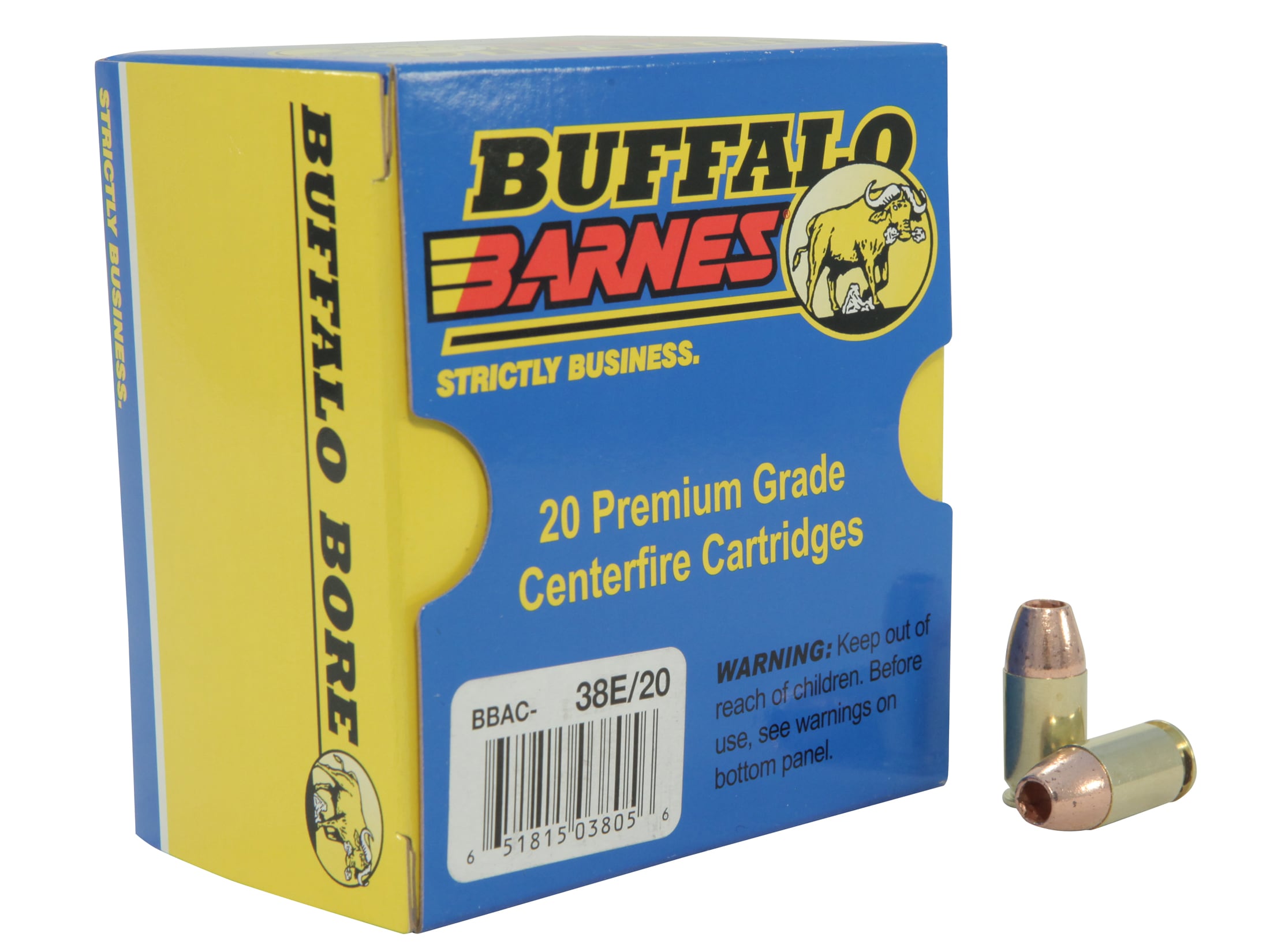 Buffalo Bore 45 GAP Ammo 160 Grain Barnes TAC-XP Solid Hollow Point Lead Free Box of 20