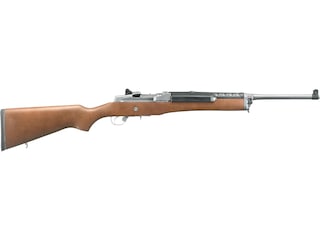 Ruger Mini-14 Ranch Semi-Automatic Centerfire Rifle 5.56x45mm NATO 18.5" Barrel Stainless and Hardwood image