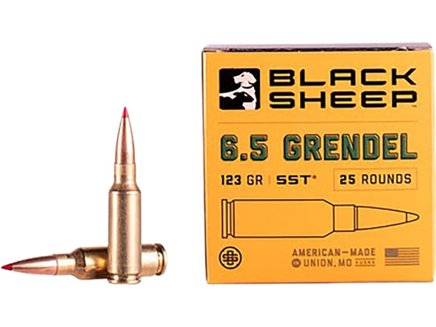 Black Sheep 6.5 Grendel Ammo 123 Grain Hornady SST (Super Shock Tip)