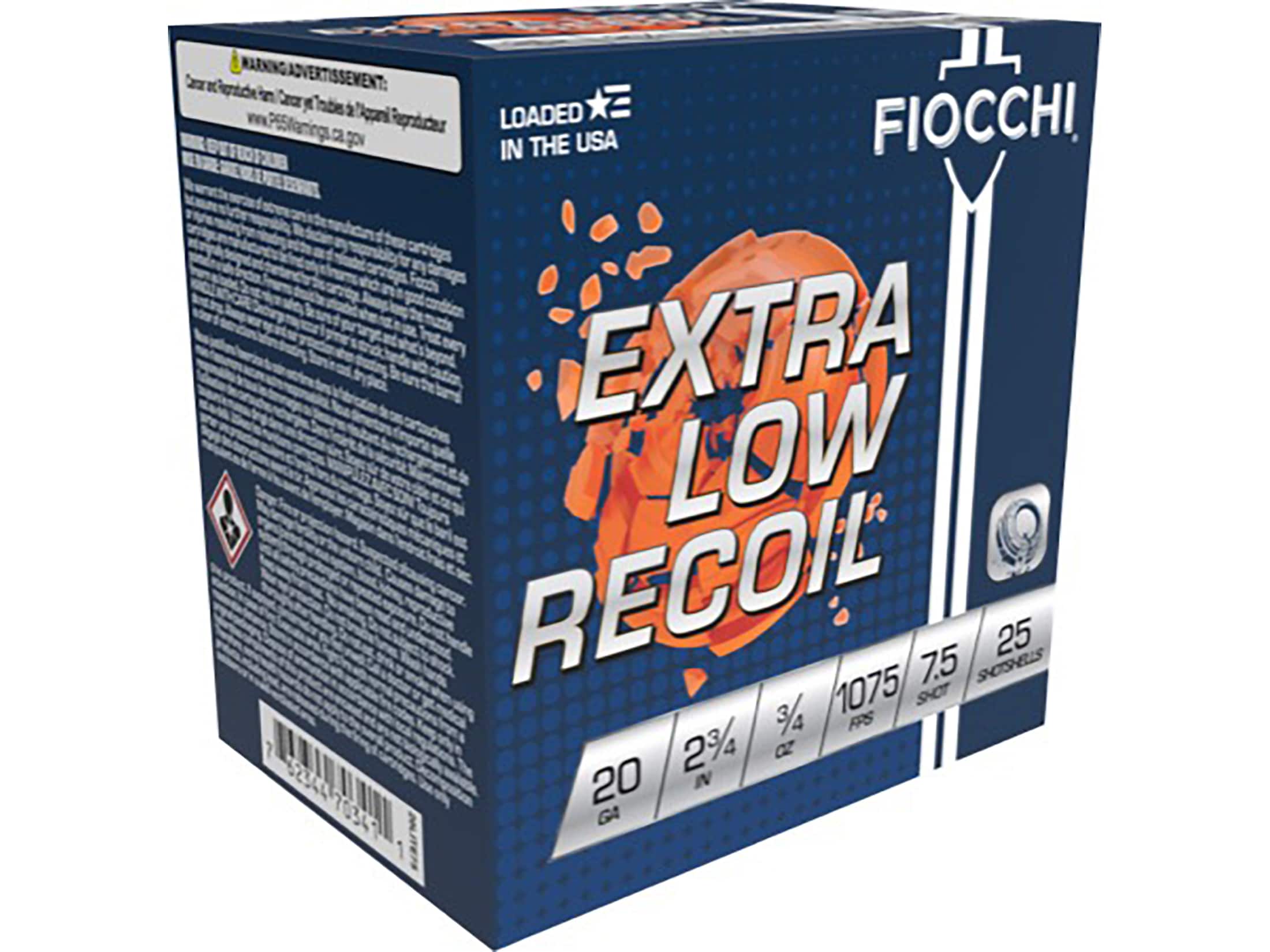 Fiocchi Exacta Superior Target Trainer 20 Ga Ammo 2-3/4 #7-1/2 Lead