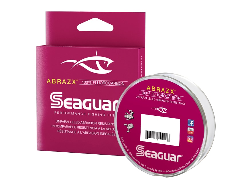 Seaguar AbrazX Fluorocarbon Fishing Line 10lb 1000yd Clear
