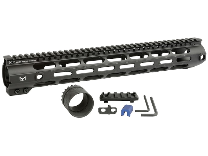 Midwest Industries 308 Combat Rail M-LOK Handguard Low Profile LR-308 Aluminum Black