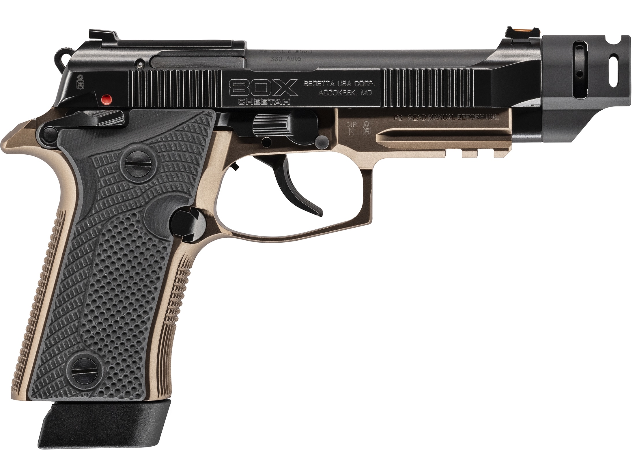 Beretta 80X Cheetah Tactical 380 ACP Pistol 4.4 Threaded Barrel 15+1