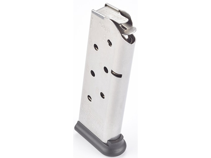 CM Products Railed Power Mag (RPM) Compact Magazine 1911 Officer 45 ACP 7-Round Stainless Steel