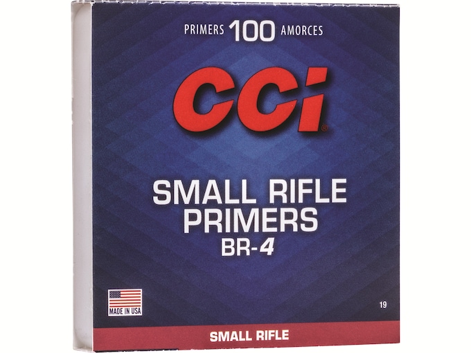 CCI Small Rifle Bench Rest Primers #BR4 Box of 1000 (10 Trays of 100)