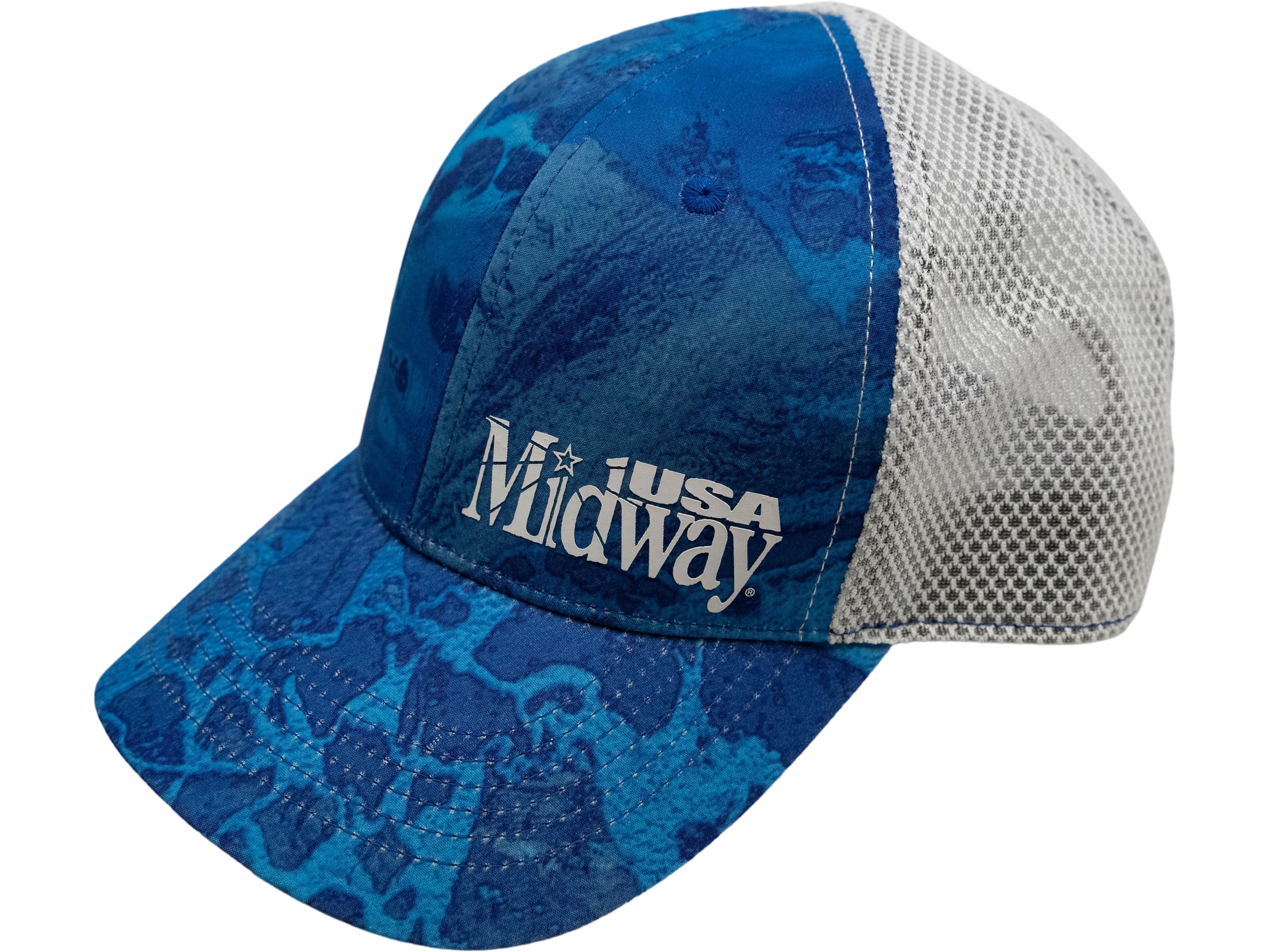 MidwayUSA Fishing Hat Realtree WAV3 Blue