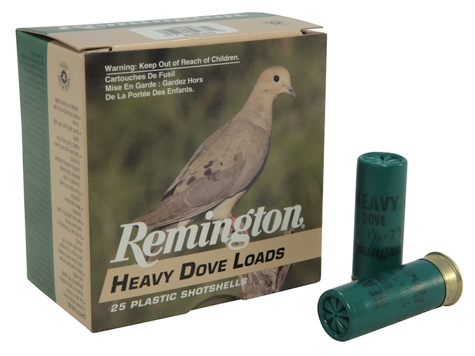 Remington Heavy Dove Ammo 12 Ga 2-3/4 1-1/8oz #7-1/2 Shot Box of 25