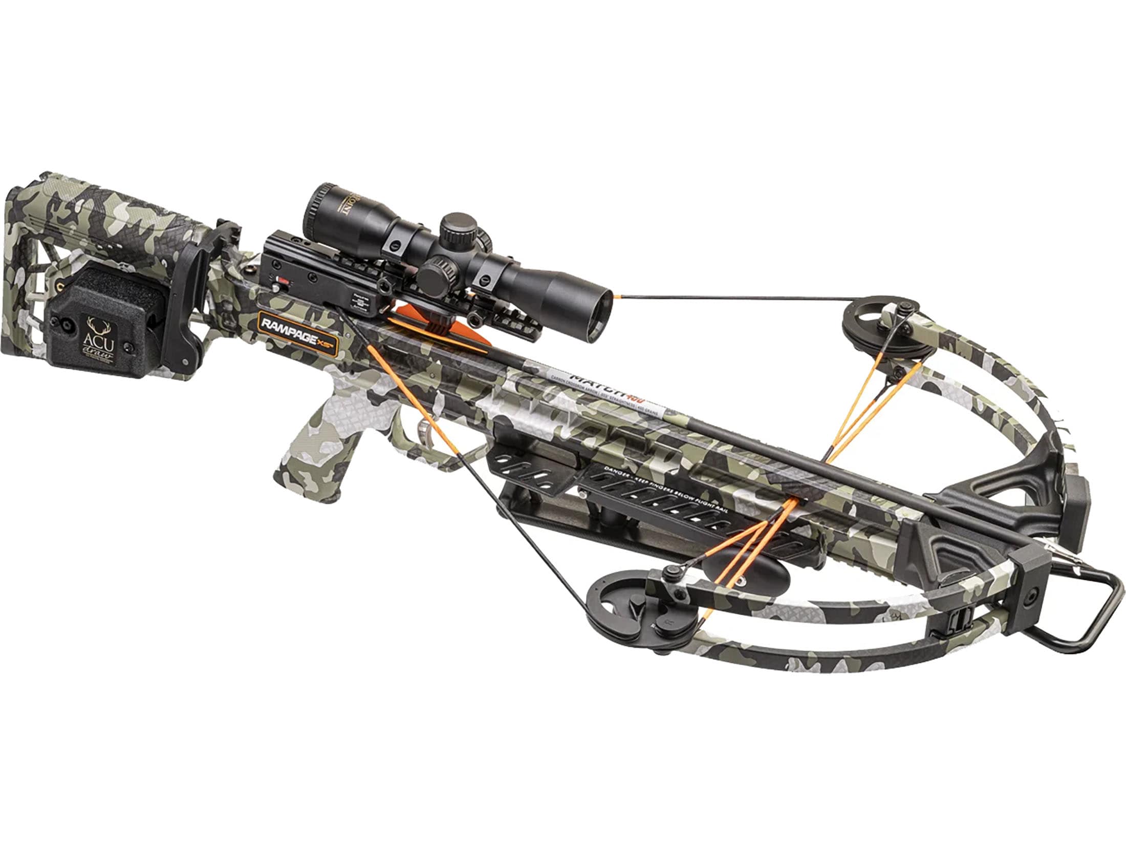 Wicked Ridge Rampage XS Crossbow Pro-View Scope ACUdraw Peak Camo