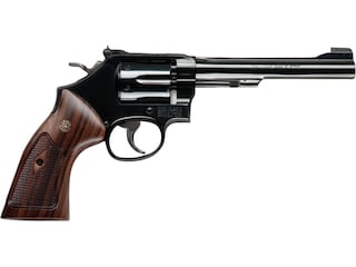 Smith & Wesson Model 48 Classic Revolver 22 Winchester Magnum Rimfire (WMR) 6" Barrel 6-Round Blued Wood image