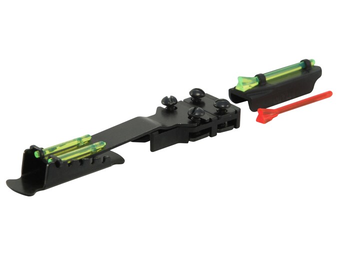 HIVIZ Magnetic Base Front Sight Shotgun Remington 9/32" Vent Rib Fiber Optic with 6 Interchangeable Lite Pipes