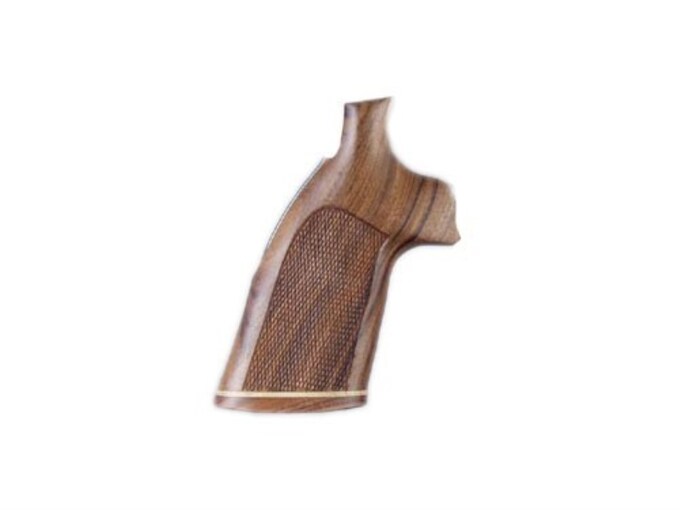 Hogue Fancy Hardwood Grips with Accent Stripe Dan Wesson Small Frame Checkered