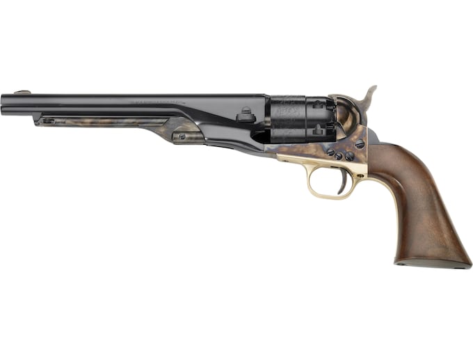 Pietta 1860 Army Black Powder Revolver 44 Caliber 8" Barrel Case Hardened Steel Frame Blue