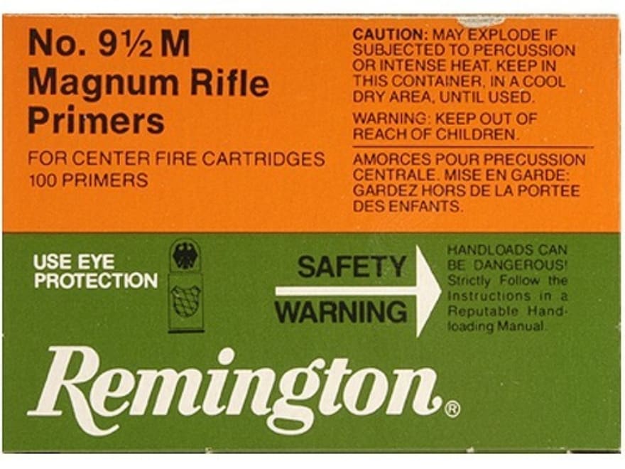 Remington Large Rifle Mag Primers #9-1/2M Box of 1000 (10 Trays of