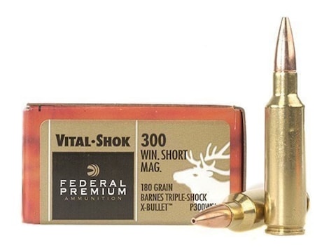 Federal Premium Vital Shok Ammo 300 Winchester Short Mag Wsm 180