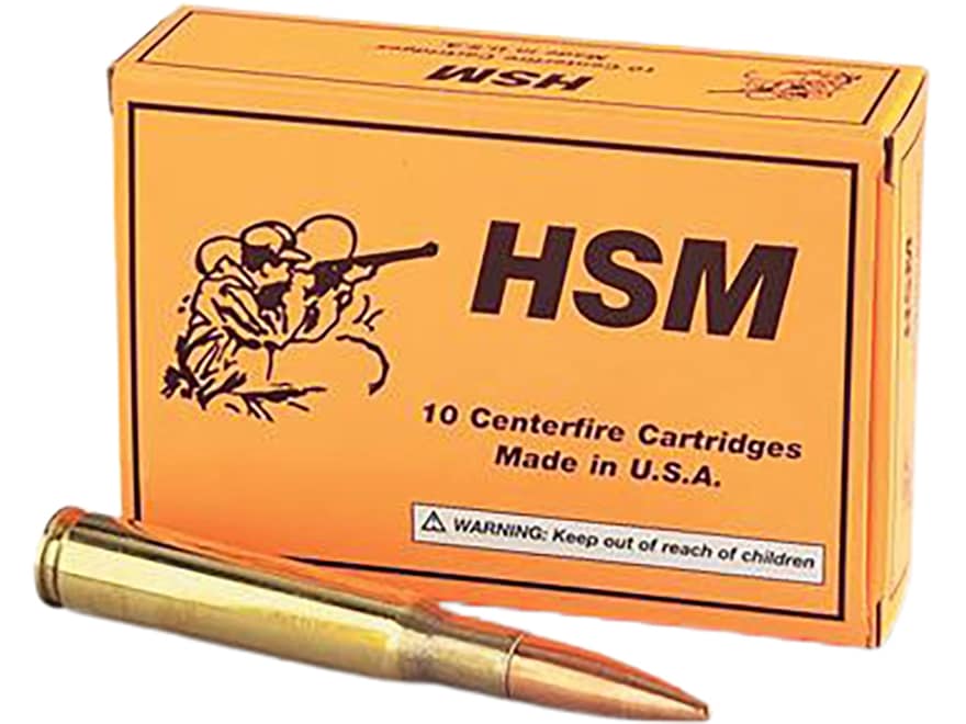 HSM 50 BMG Ammo 647 Grain Full Metal Jacket Box of 10