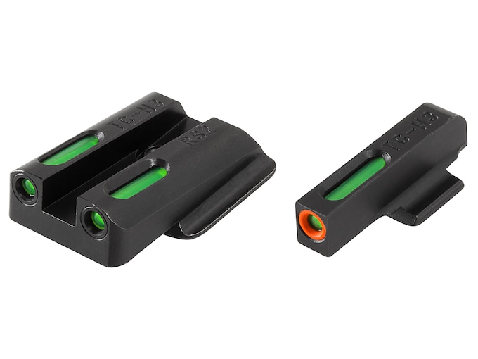 TRUGLO TFX Pro Sight Set Ruger LC9, LC9S, LC380 Series Tritium / Fiber Optic Green with Orange Front Dot Outline