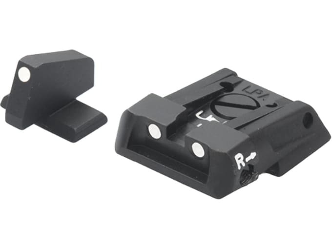 LPA SPS Adjustable Sight Set S&W M&P Steel White Dot