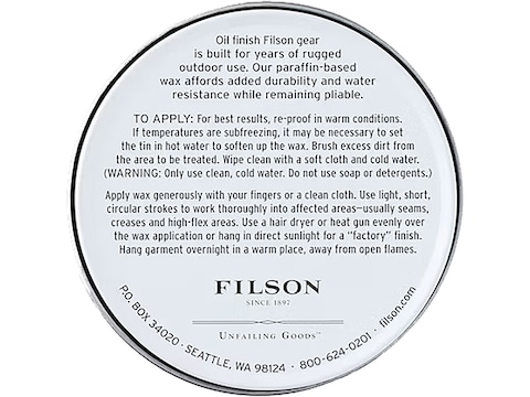 Filson Oil Finish Wax - Accessories