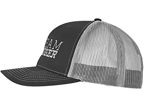 Ruger Team Logo Meshback Trucker Hat Heather Gray/Red