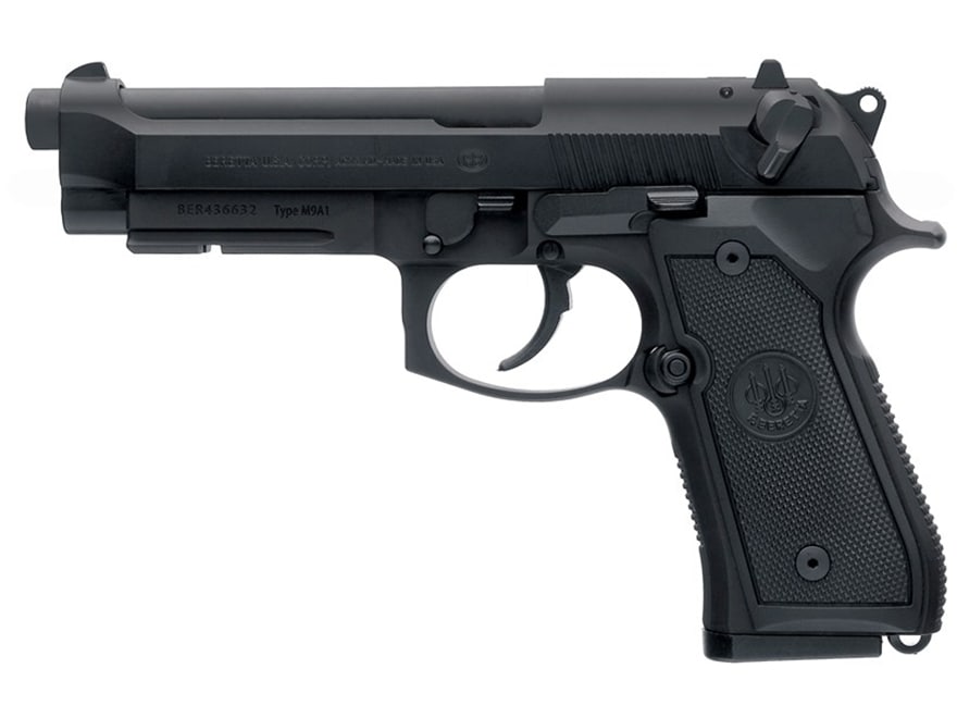 Beretta M9A1 9mm Luger Pistol 4.9 Barrel 10+1 Round Black