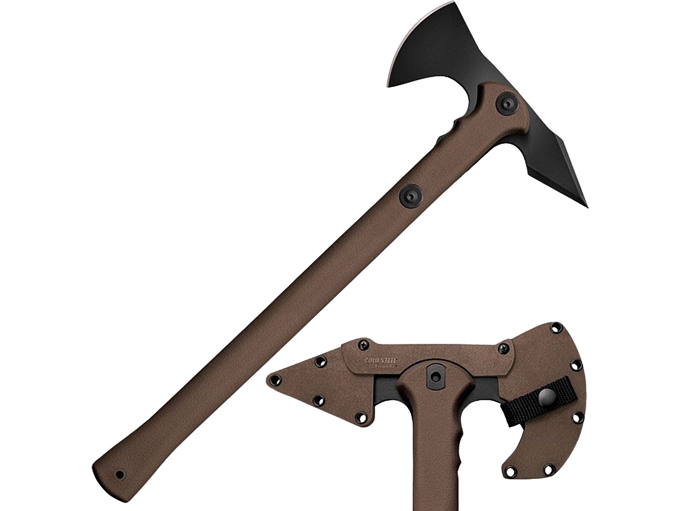 Cold Steel Trench Hawk Tactical Tomahawk 3.5 1055 Carbon Steel Blade