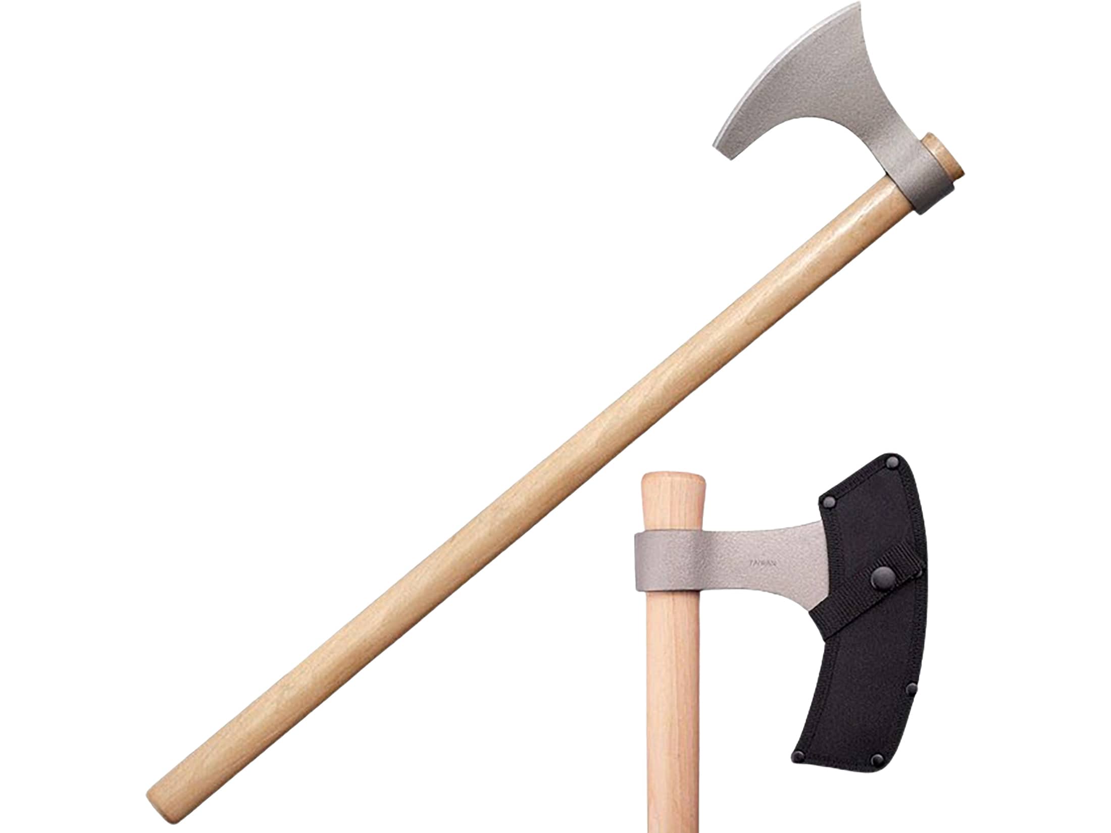 Cold Steel Bearded Viking Hand Axe 30 Overall Length 1055 Carbon Blade