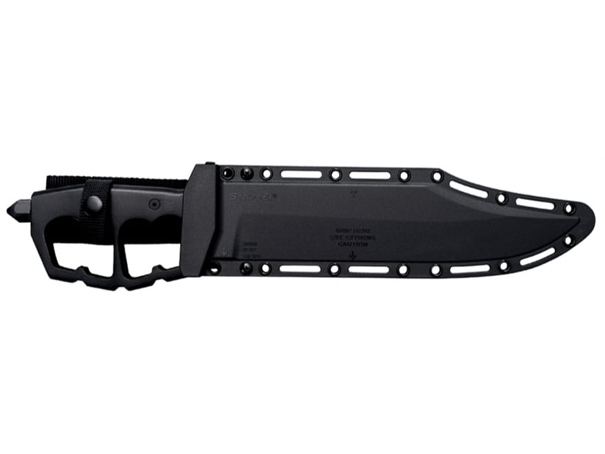 Cold Steel Chaos Bowie Fixed Blade Knife 10.5 Bowie SK-5 Black Blade