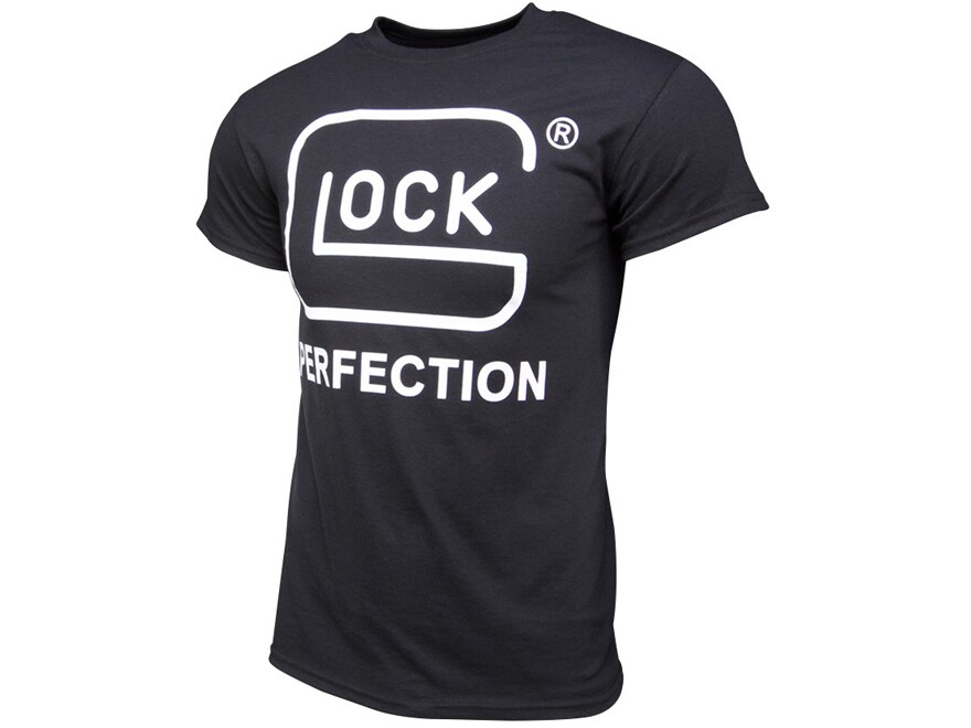 Glock Men's Big Logo Short Sleeve T-Shirt Polyester/Cotton Black 2XL