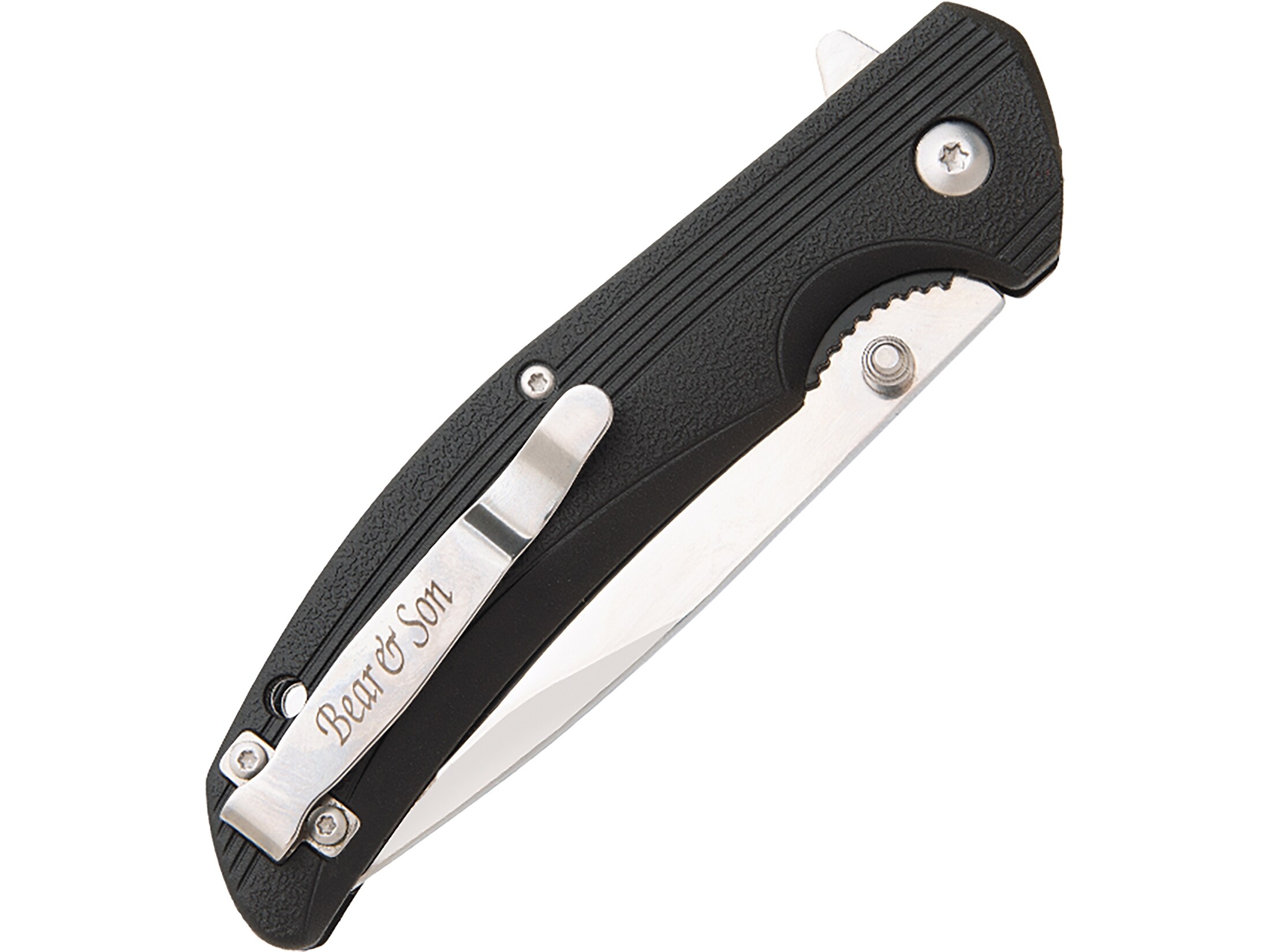 Bear & Son 778 Folding Knife 3.75 Drop Point 440 Satin Blade Zytel Bear & Son 778 Folding Knife 3.75 Drop Point 440 Satin Blade Zytel