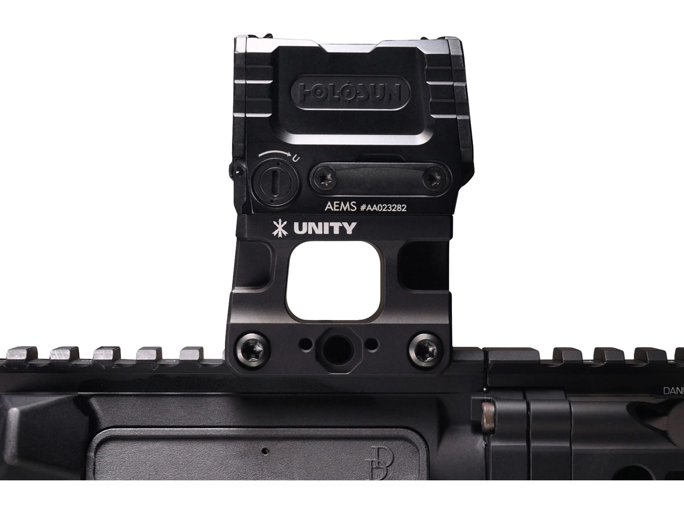 Unity Tactical FAST AEMS Red Dot Riser Mount Holosun AEMS Black