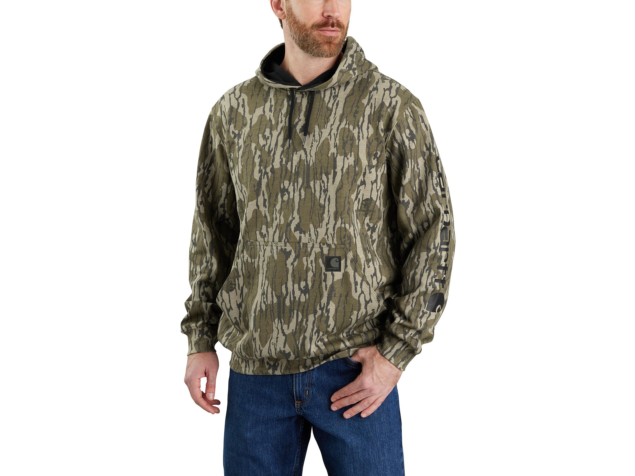 カーハートMOSSYOAK BOTTOMLAND CAMOパーカー迷彩M Carhartt（カーハート） パーカー メンズ スウェット プルオーバー
