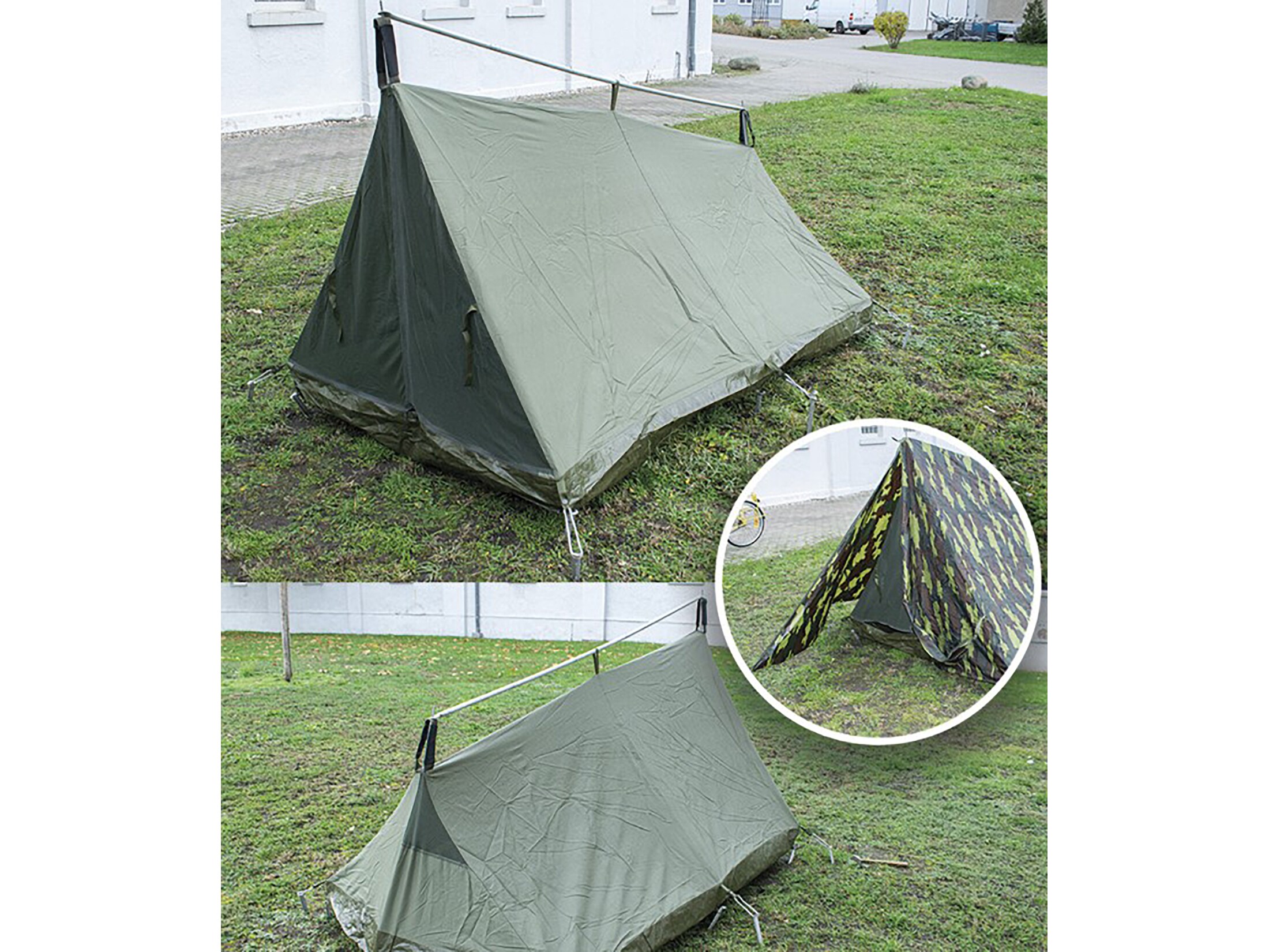 Military Surplus Belgium Tent Camo Cover Grade 2