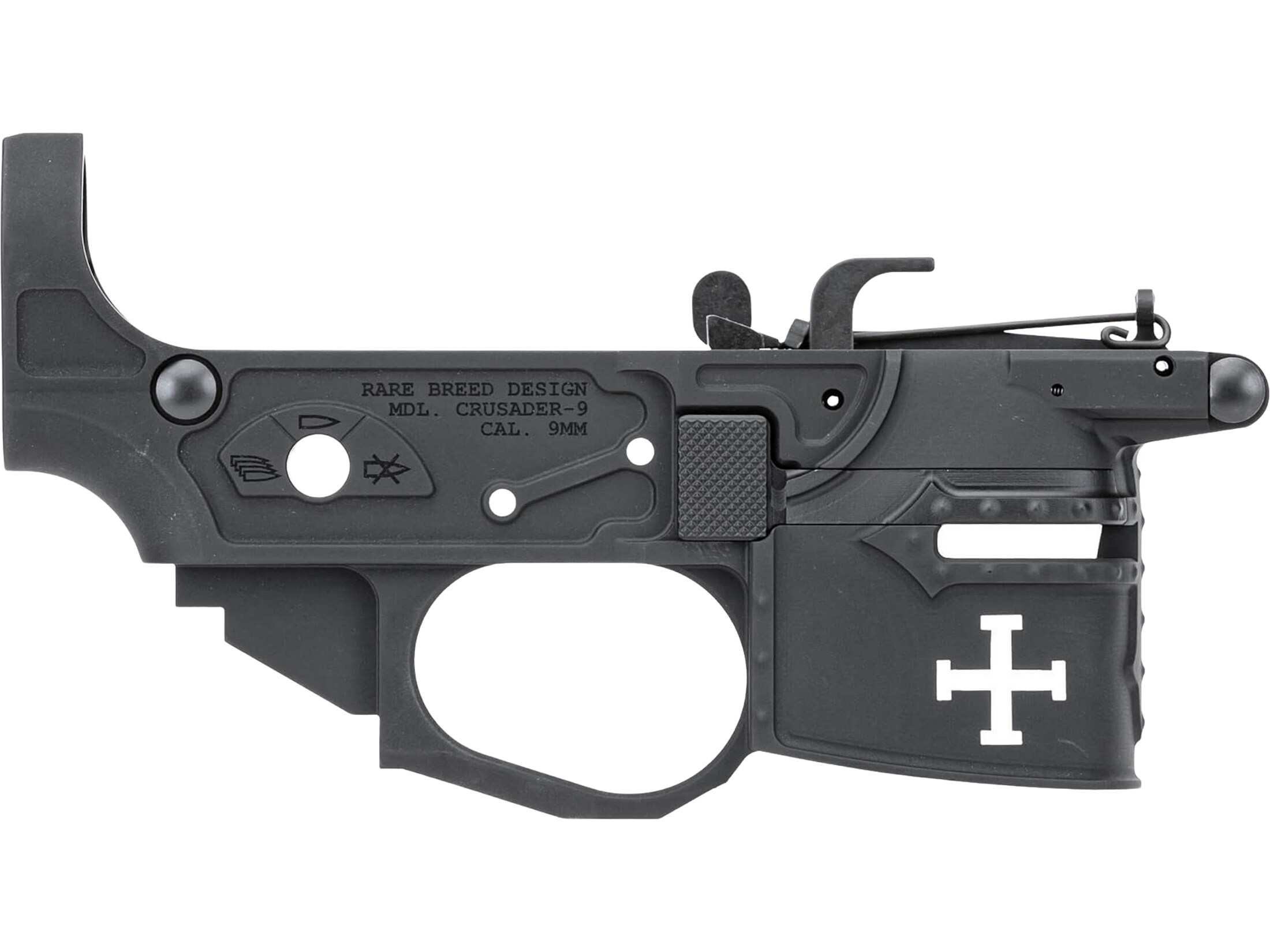Spike's Tactical Rare Breed Crusader 9mm Lower Receiver Anodized Black