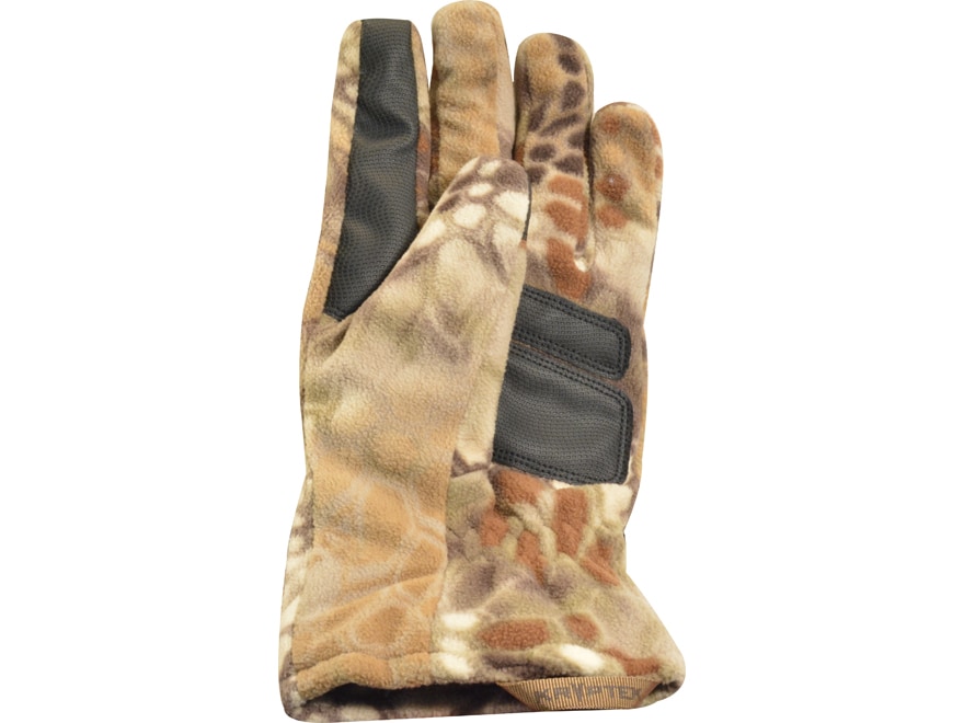 kryptek vellus camo hunting gloves, highlander, m
