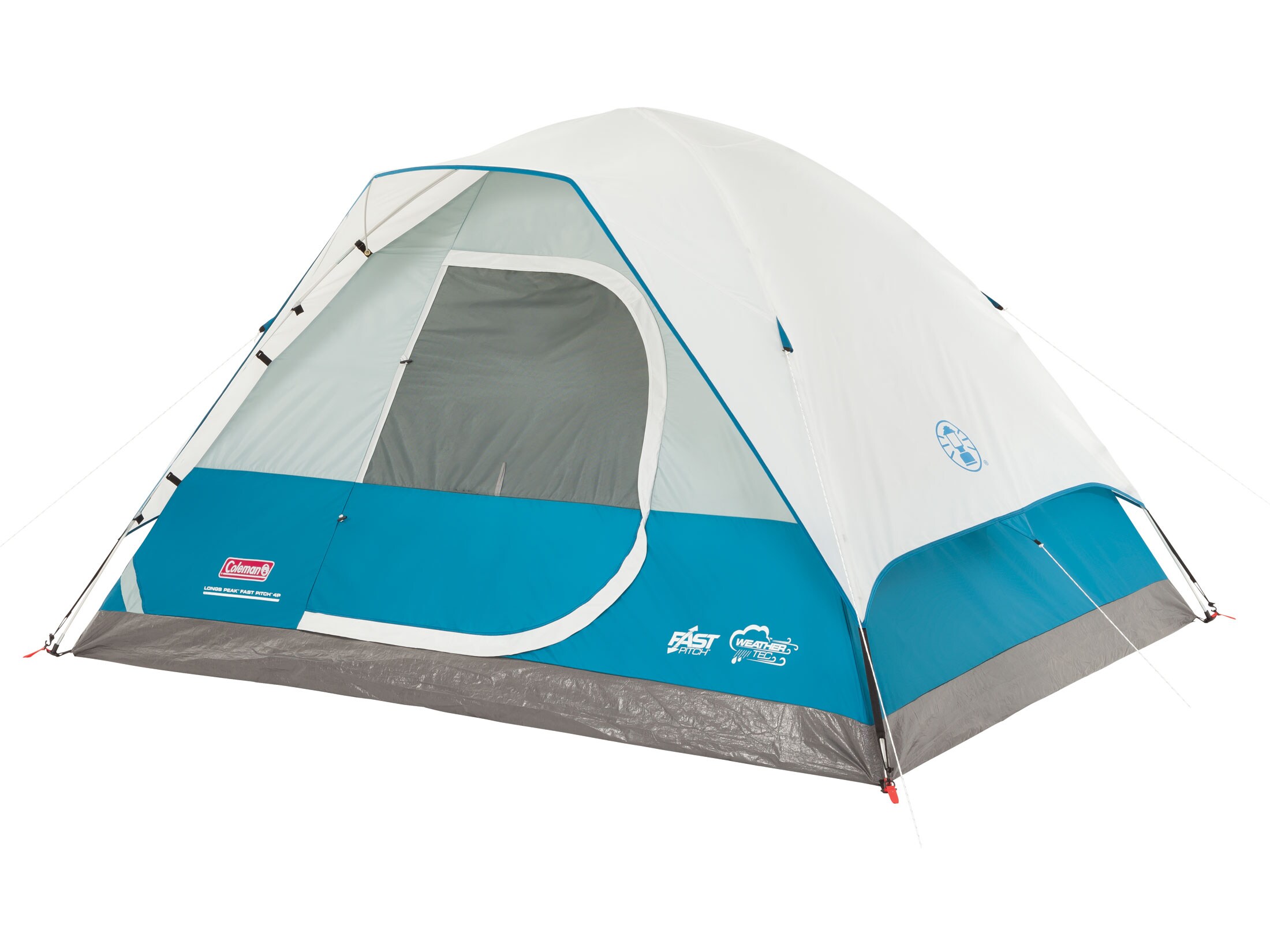 Coleman Long Peak Fast Pitch 4 Man Dome Tent 84x84x59 Polyester Blue