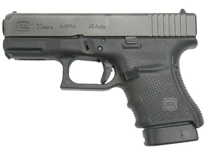 Glock 30 Gen4 Semi-Automatic Pistol 45 ACP 3.78" Barrel 10-Round Black