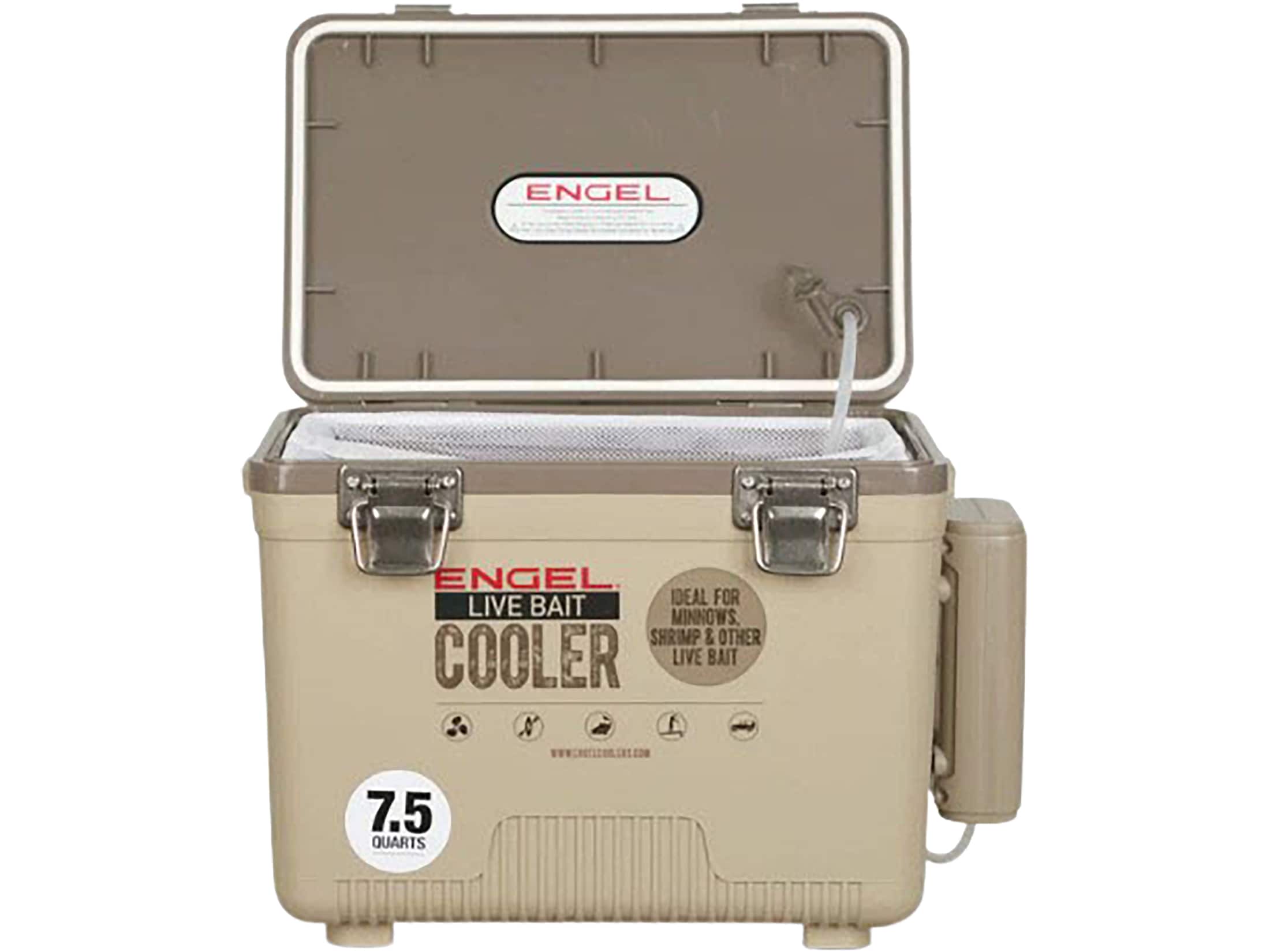 Engel Quart Live Bait Pro Cooler Silver AP3 Rechargeable Aerator