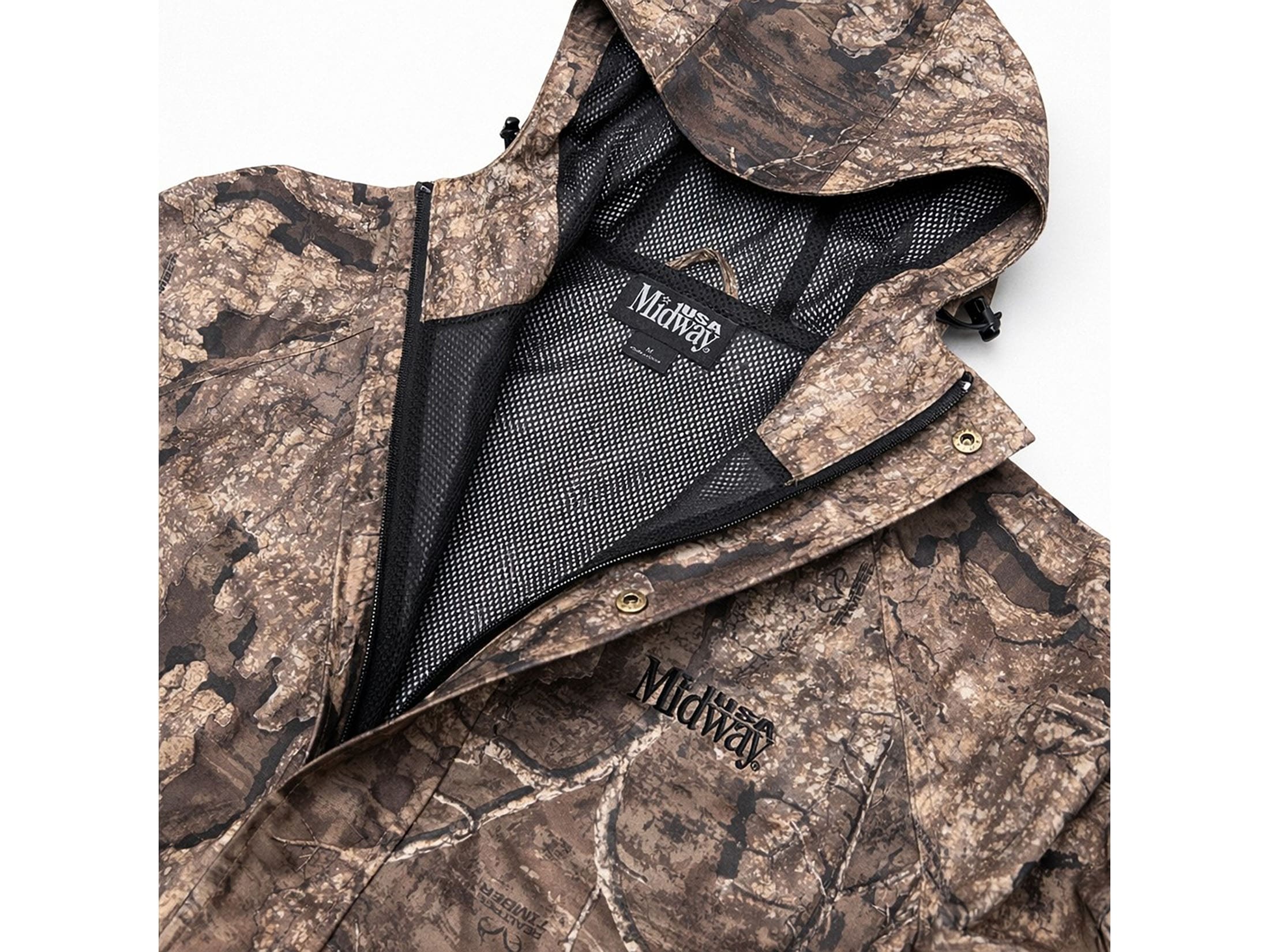 MidwayUSA Men's Cold Bay Rain Jacket Realtree Timber Medium
